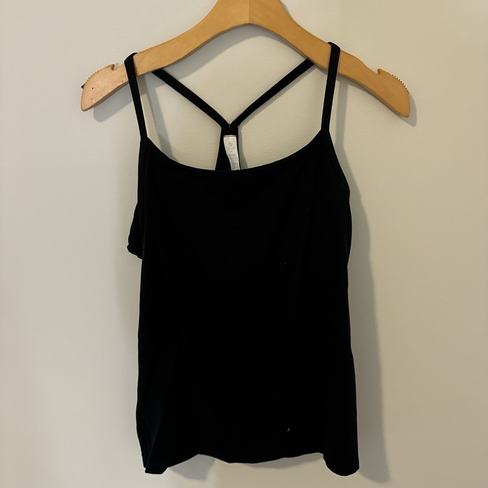 Aerie Black Asymmetrical Backless Camisole